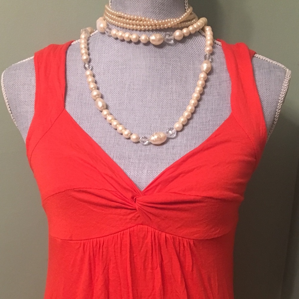 Orange summer dress